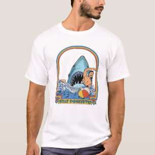 This Is Me Funny Stay Positive Shark Attack Retro T-Shirt