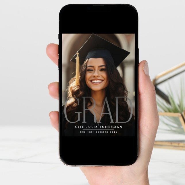 This Is Me GRADIENT GRAD High School Photo PARTY Announcement (Front Digital)