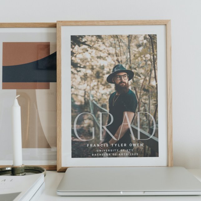 This Is Me | Modern GRAD Fade Text | Photo School Poster (Creator Uploaded)