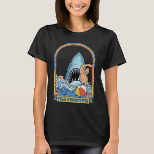 This Is Me Stay Positive Shark Attack Retro Comed T-Shirt