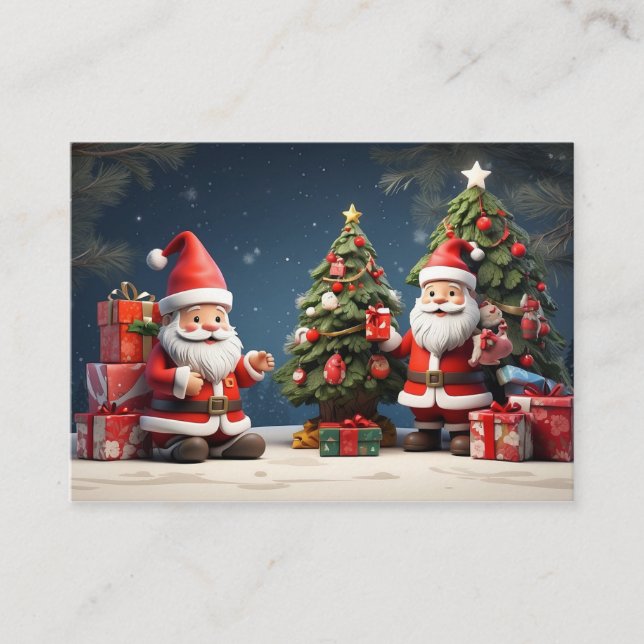this is Merry Christmas design and happy holiday  Business Card (Front)