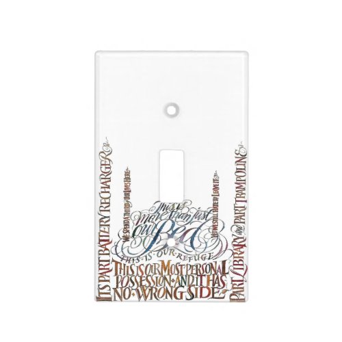 This is More Than Just Our Bed Quote Scroll Text Light Switch Cover