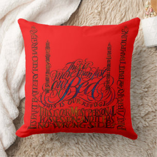 This Is More Than Just Our Bed Quote Throw Pillow