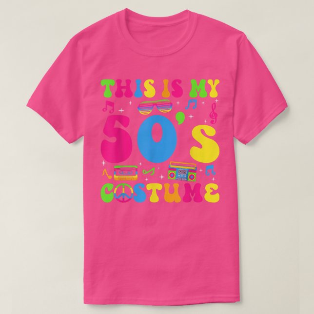 This Is My 50s Costume 50s Party 1950s Halloween C T-Shirt (Design Front)