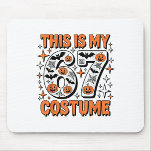 This Is My 67 Costume 6 7 Meme Gen Alpha Halloween Mouse Pad