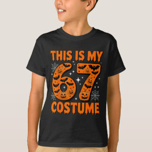 This Is My 67 Costume 6 7 Meme Gen Alpha Halloween T-Shirt