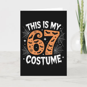 This Is My 67 Costume Lazy Brainrot Meme 67 Funny Card