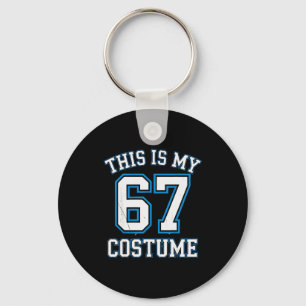 This Is My 67 Costume Lazy Brainrot Meme Boys Kids Keychain