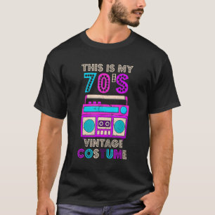 This Is My 70s Costume 1970s Cassette Retro 70s Pa T-Shirt