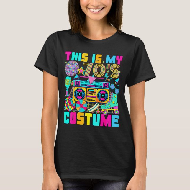 This Is My 70s Costume 1970s Party 70's Outfit Men T-Shirt (Front)