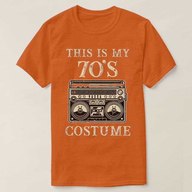 This Is My 70s Costume 70s Party Cassette Retro Vi T-Shirt (Design Front)