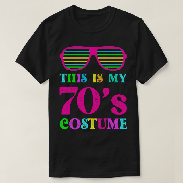 This Is My 70s Costume Funny Halloween 1970s 70's  T-Shirt (Design Front)
