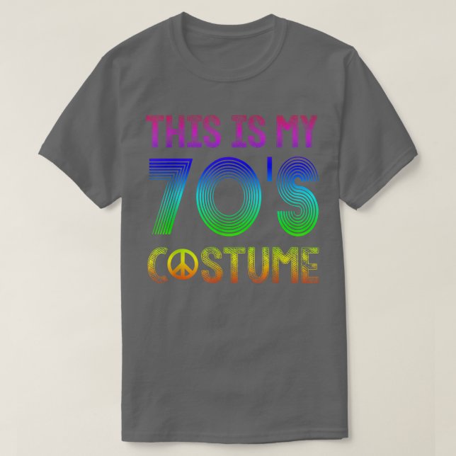 This is My 70s Costume Funny Halloween Party Gifts T-Shirt (Design Front)
