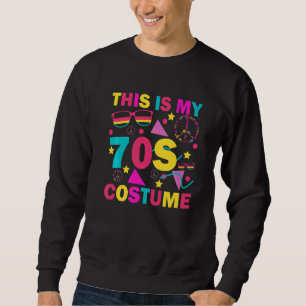 This is My 70s Costume  Groovy Peace Halloween Sweatshirt