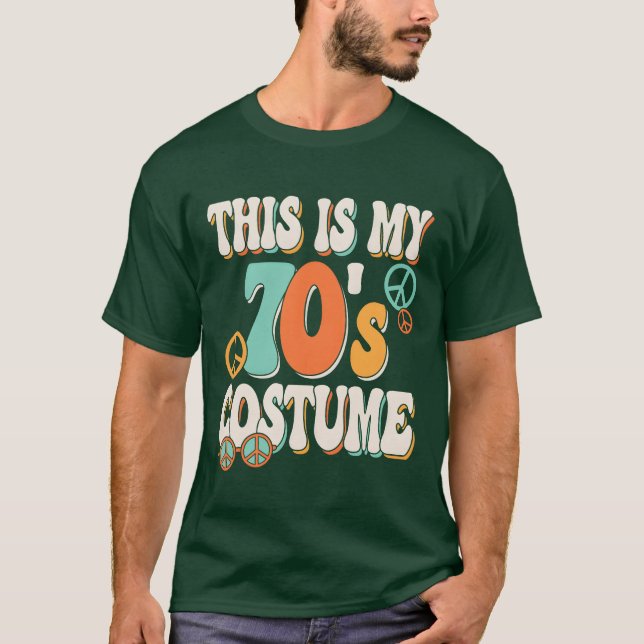 This Is My 70s Costume Groovy Peace Hippie 70s ret T-Shirt (Front)