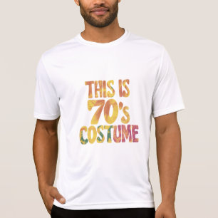 This Is My 70's Costume Groovy Tie Dye Halloween T-Shirt