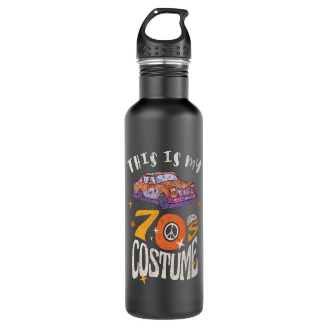 This is my 70s Costume Stainless Steel Water Bottle (Front)