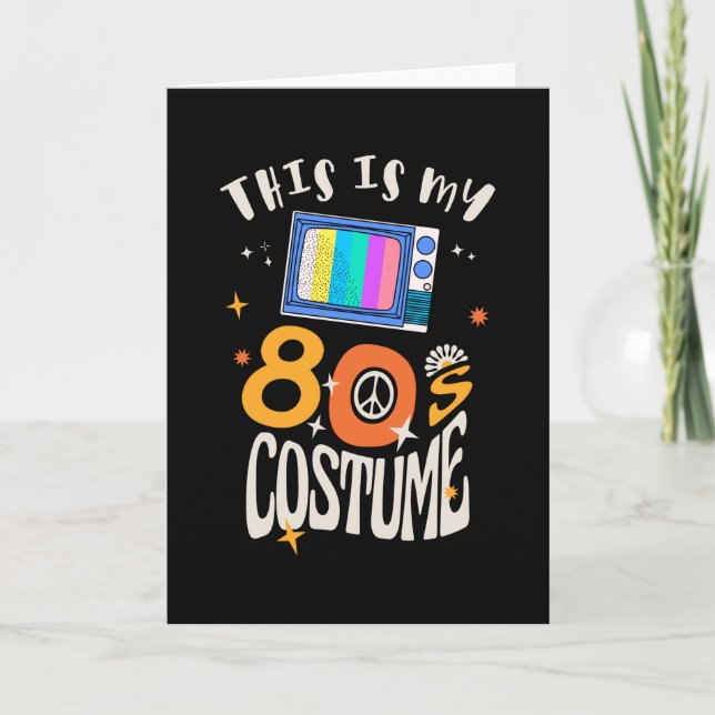 This is my 80s Costume Card (Front)