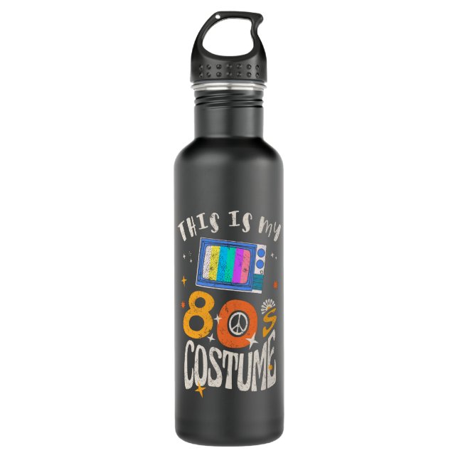 This is my 80s Costume Grunge effect Stainless Steel Water Bottle (Front)