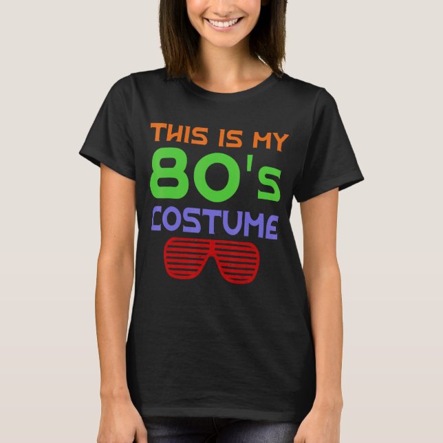 This is My 80s Costume Mp3 CD Player Roller Skatin T-Shirt (Front)