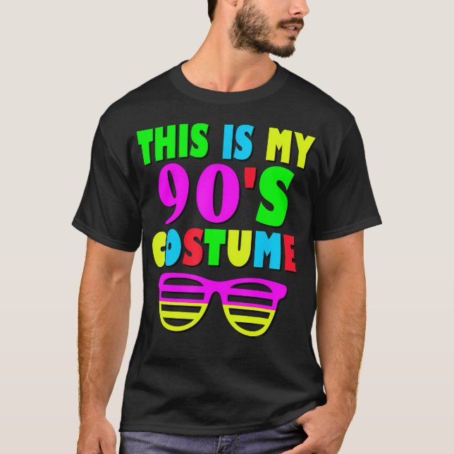 This Is My 90-S Costume 	 80'S 90'S Party Tee (Front)