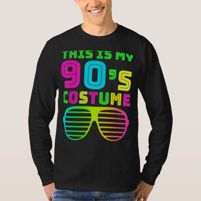 This Is My 90s Costume Retro 90s Music Theme Party T-Shirt (Front)