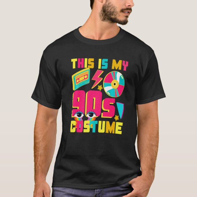 This Is My 90s Costume Retro 90s Theme Party Ninet T-Shirt (Front)
