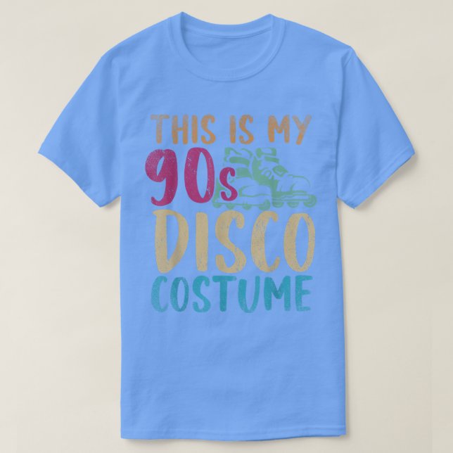 This Is My 90s Disco Costume Party Music Retro Nin T-Shirt (Design Front)