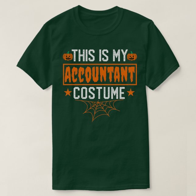 This Is My Accountant Costume Funny Halloween Acco T-Shirt (Design Front)