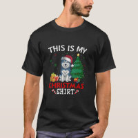 This is My Alaskan Malamute Dog Santa Hat Christma