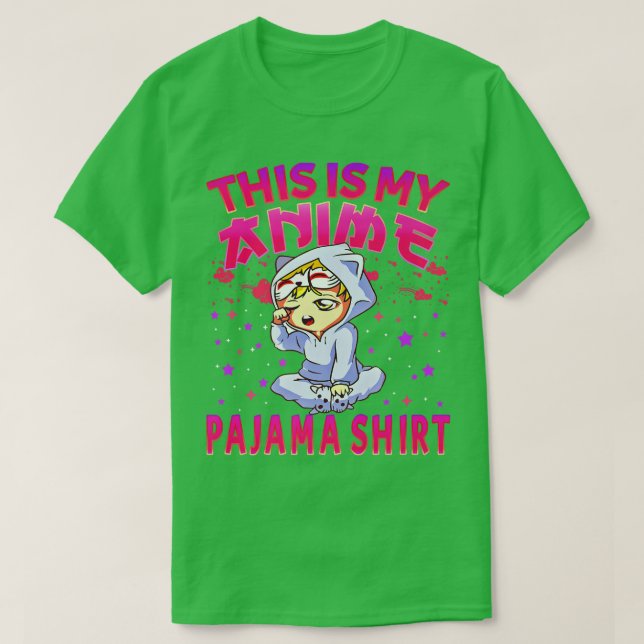 This Is My Anime Pajama Shirt Women Otaku Pajamas  (Design Front)