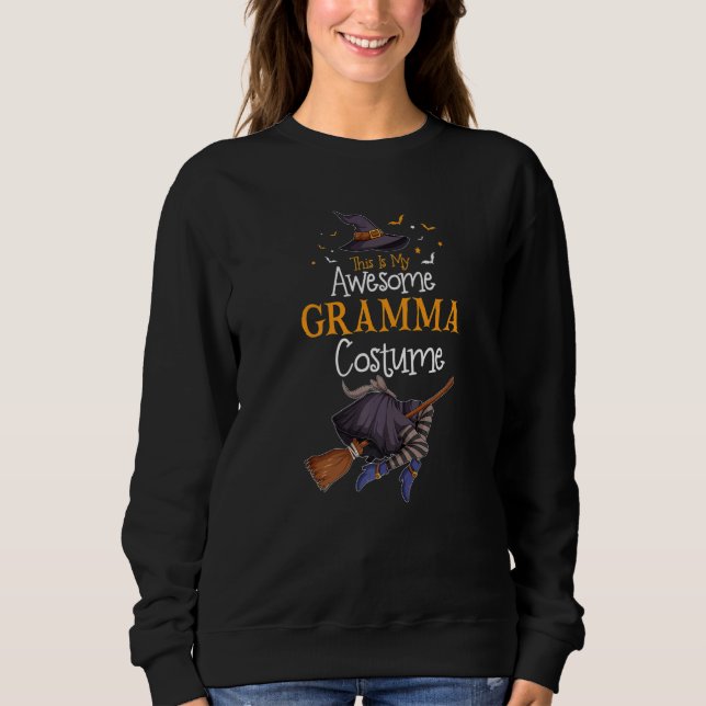 This Is My Awesome Gramma Costume Halloween Costum Sweatshirt (Front)