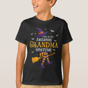 This Is My Awesome Grandma Costume Halloween Witch T-Shirt