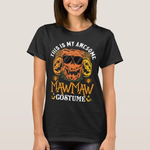 This Is My Awesome Mawmaw Costume Funny Halloween T_Shirt