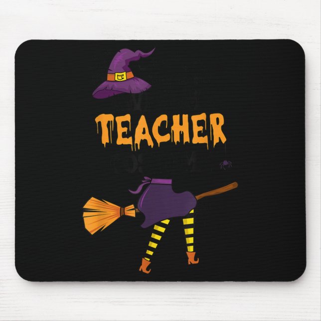 This Is My Awesome Teacher Costume Halloween Funny Mouse Pad (Front)