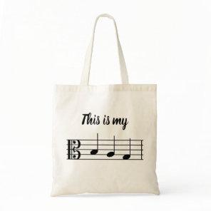 This is my B-A-G alto clef Tote Bag