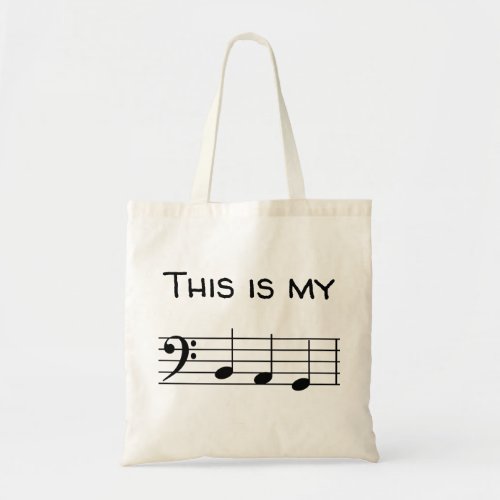 This is my B_A_G bass clef Tote Bag