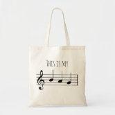 Alto Clef / Tenor Clef / C Clef Design Viola Player Colorful Tote Bag