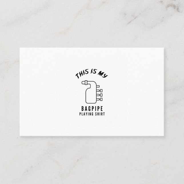 This is my Bagpipe Business Card (Front)