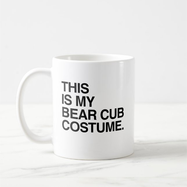 THIS IS MY BEAR CUB COSTUME.png Coffee Mug (Left)