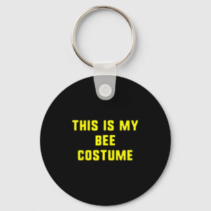 This Is My Bee Costume Halloween Funny Easy Kids A Keychain