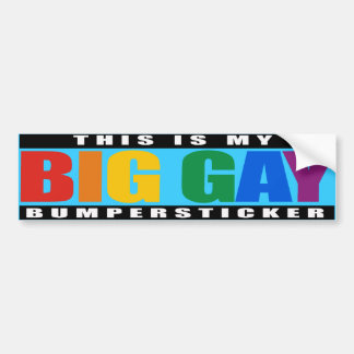 THIS IS MY BIG GAY BUMPERSTICKER -.png Bumper Sticker