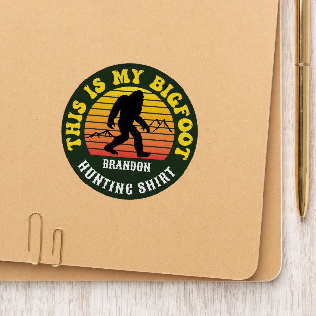This is My Bigfoot Hunting Shirt Patch (On Folder)