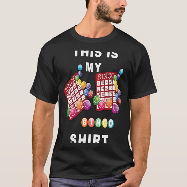 This Is My Bingo  Funny Bingo T-Shirt (Front)