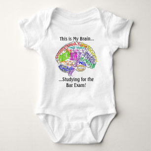 This is my brain...Bar Exam Baby Bodysuit