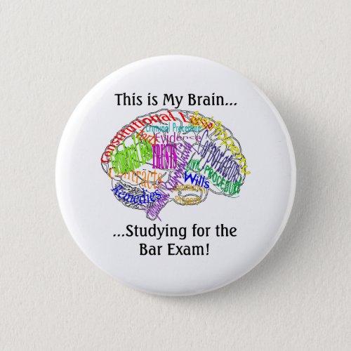 This is my brainBar Exam Pinback Button