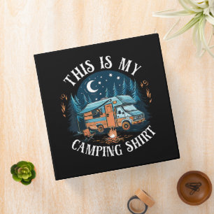 This Is My Camping Hiking Funny Camper 3 Ring Binder