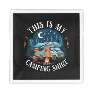 This Is My Camping Hiking Funny Camper Acrylic Tray