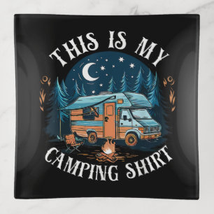 This Is My Camping Hiking Funny Camper Trinket Tray