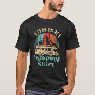 This Is My Camping Motorhome Campervan Retro Vinta T-Shirt